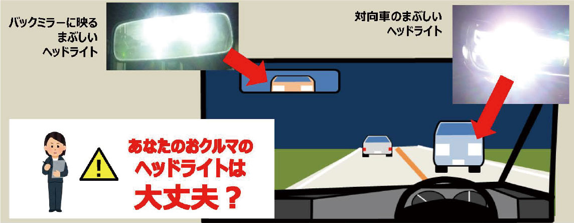 あなたのおクルマのヘッドライトは大丈夫？