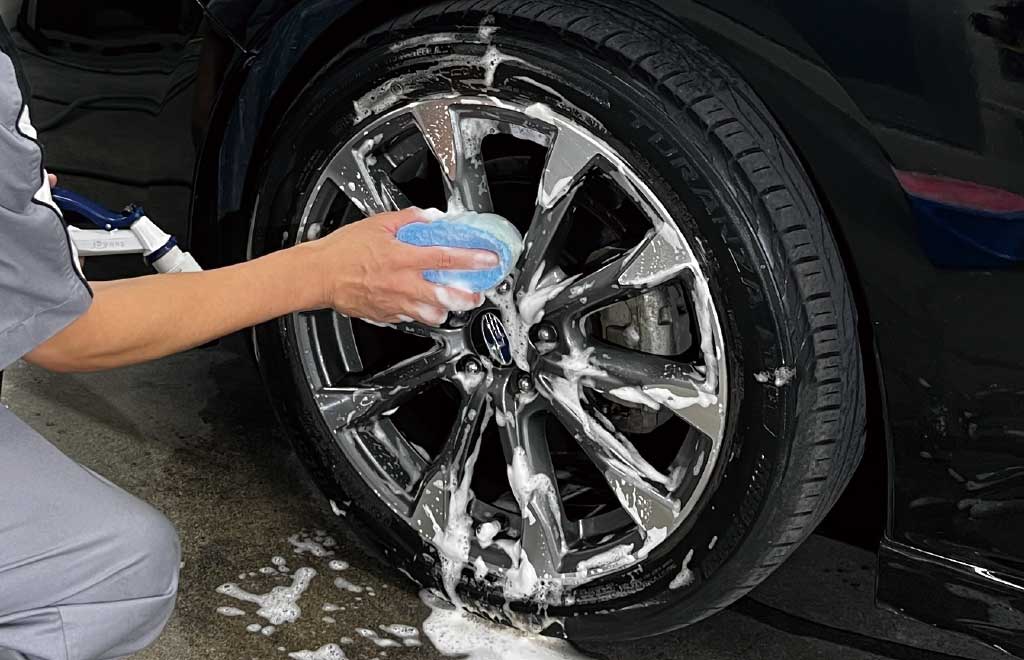 タイヤ手洗い洗浄